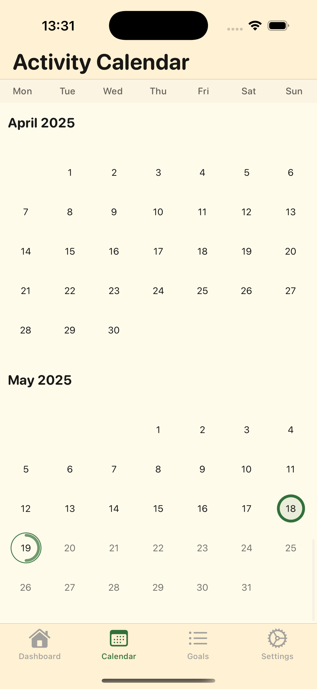 Achievo App Screenshot 2
